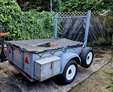 General Purpose Trailer 1.5t. 6' X 4.5' bed. Folding Ladder Rack. Cover inc.