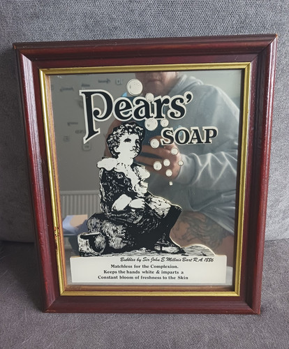 Pears soap framed advertising - soap,
