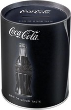 Vintage Style Retro Money Box Can Shape Tin - COCA COLA - Sign Of Good Taste