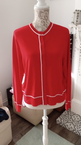 Red summer cardigan size - s,