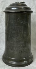 Antique Queen's College 1883 Pewter Rowing Trophy Tankard, Oxford University 4's