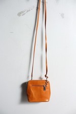 Womens Vintage Real Leather Mini Shoulder Bag - Tan - (ba113)
