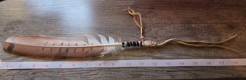 Hawk feather hair tie - hawk,