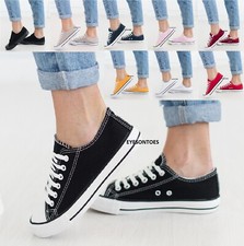 GIRLS PUMPS CANVAS PLIMSOLLS