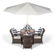 Arizona 4 Seater Square Rattan