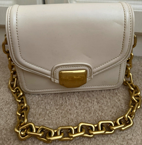 Zara beige leather small - zara,