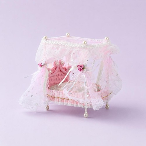 Dollhouse canopy bed - dollhouse,