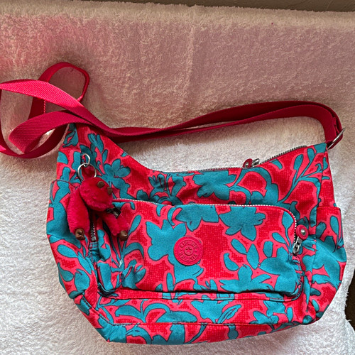 Kipling pink blue - pink/blue, nylon