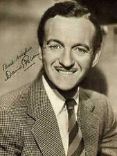 David niven signed photograph - niven,