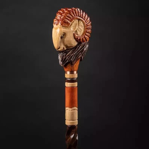Walking cane wooden hand - walking,