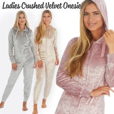 Ladies Crushed Velvet 1Onesie