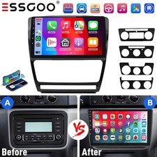 10" Car Stereo For Skoda Octavia Mk2 2008-2013 Android 14 Carplay WiFi Radio GPS