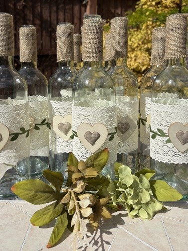 Sage green and lace wine - sage,