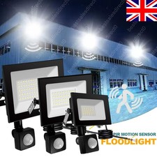 Outside LED Flood Light PIR Sensor Outdoor Garden Lamp Spotlight 100W 50W 10W