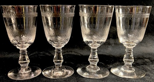 Antique edwardian etched - edwardian,