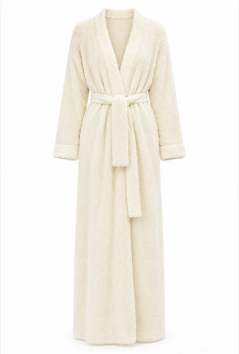Ivory feather knit long - m&s,