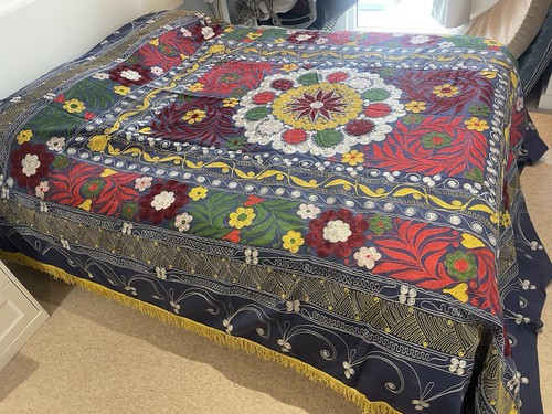 Antique vintage uzbek silk - antique,