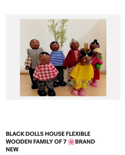 Black wooden dolls - dolls,