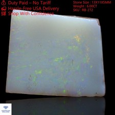 6.00 Cts Natural Australian Fire Opal Gemstone Necklace Making Rough 13x11x5 mm