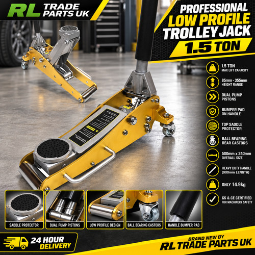 Ton aluminium trolley jack - ton,