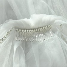 1 Tier Pearl Edge Wedding Veil
