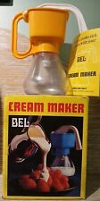 Vintage Boxed ORANGE BEL Cream Maker & Instruction Leaflet Hamilton Dale (B.29)