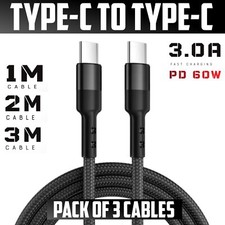 USB-C Cable To USB-C Braided