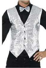 Silver & White Sequin