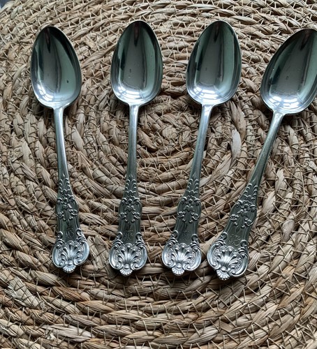 Vintage set ornate silver - 4,