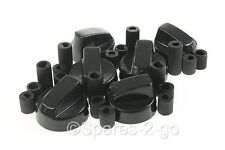 6 X BUSH GORENJE PROLINE & FRIGIDAIRE Cooker Oven Hob Black CONTROL KNOBS