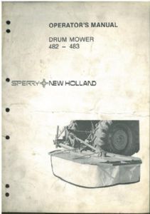 New holland drum - mower, &
