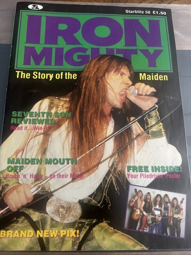 Iron maiden starblitz magazine - starblitz,