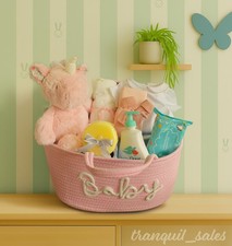 Perfect Baby Shower Gift | Baby Girl Hamper | Pink Newborn Basket