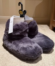 M&S Ladies Charcoal Faux Fur &