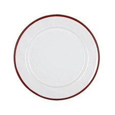 White Enamel Side Plates Metal