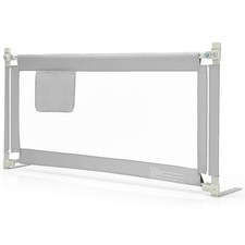 145CM Baby Bed Rail Guard Toddler Infant Security Guardrail 24 Adjustable Height