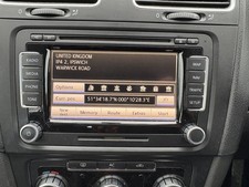 VW RNS 510 Sat Nav Head Unit Bluetooth With Code Golf Mk6 Seat Skoda Stereo 2012
