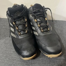 ADIDAS S2G RECYCLED POLYESTER MID-CUT GOLF SHOES FZ1035 BLACK UK10 US10.5