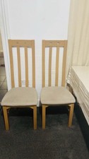 Oak wood Table With Six Chairs