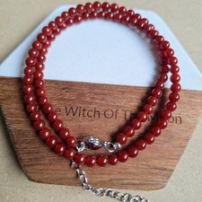 Carnelian 4mm Bead Choker