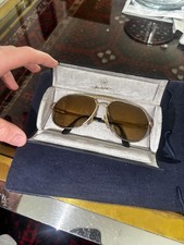 Vintage Ettore Bugatti Eb 502/S Sunglasses Gold France 61/14 Large 500 503