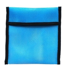 Blue Empty Scuba Diving Snorkeling Weight Pocket Mesh Shot Pouch Bag