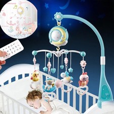 Baby Musical Crib Bed Bell Cot