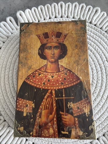 Handmade wooden religious icon - wooden,