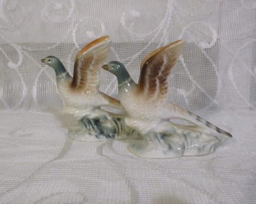 Pair miniature porcelain - a,