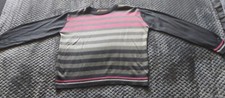 Unisex Urban Outlaws Grey, White And Pink Jumper. In Gr8 Condition. Age 6-7 Yrs.