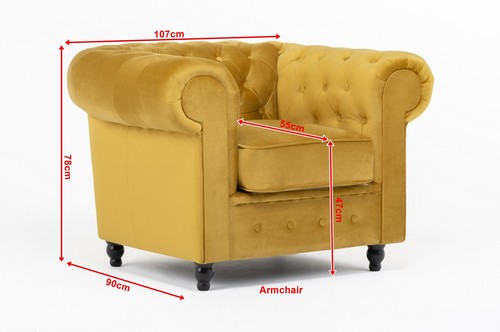 Chesterfield style sofa hilton - chesterfield,