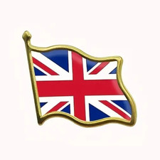 Union Jack flag enamel pin
