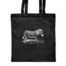 'Zebra Grazing on Grass'