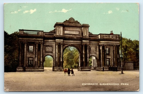 Postcard birkenhead park - birkenhead,